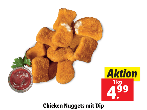 Chicken Nuggets mit Dip 