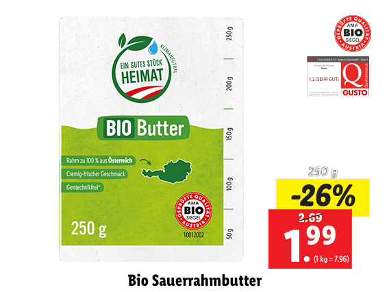 Bio Sauerrahmbutter 