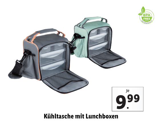  Kühltasche mit Lunchboxen