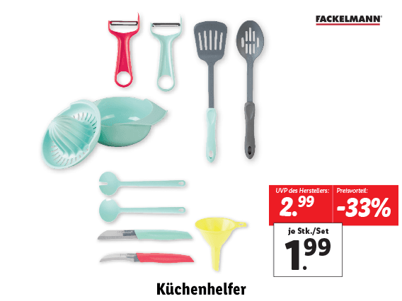 Fackelmann® Küchenhelfer 