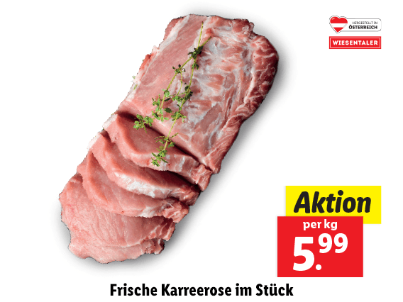 Frische Karreerose im Stück 