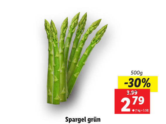 Spargel grün