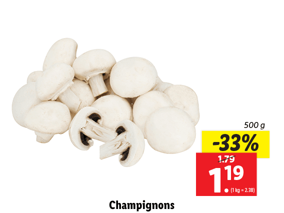 Champignons weiß 