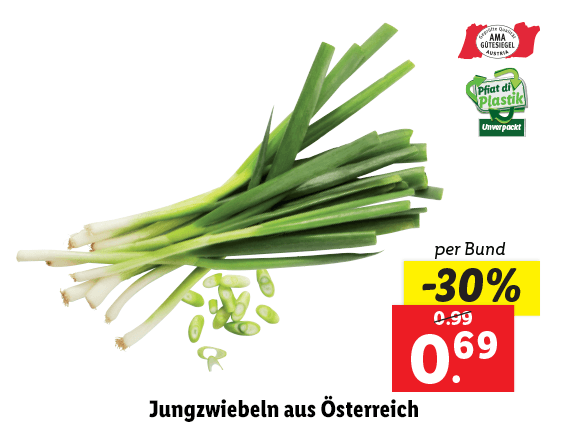 Jungzwiebeln aus Österreich 