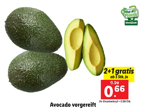 Avocado vorgereift 