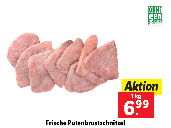  Frische Putenbrustschnitzel