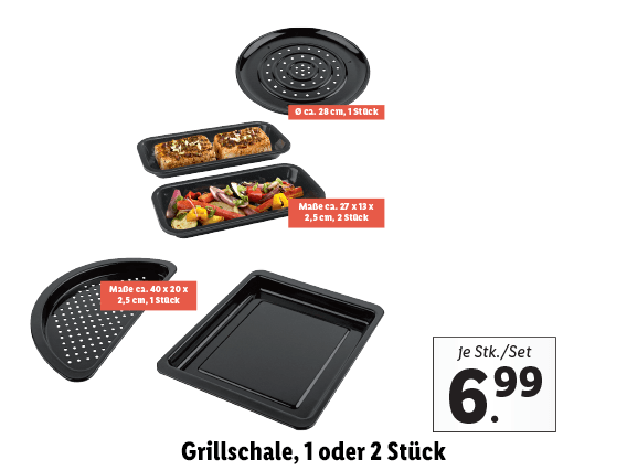 Grillmeister® Grillschale, 1 oder 2 Stück 