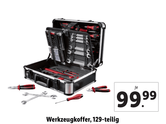 Werkzeugkoffer, 129-teilig