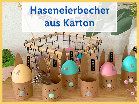  Haseneierbecher aus Karton