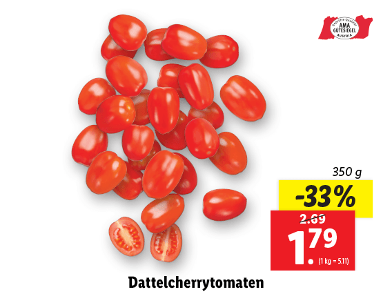 Dattelcherrytomaten aus Österreich 