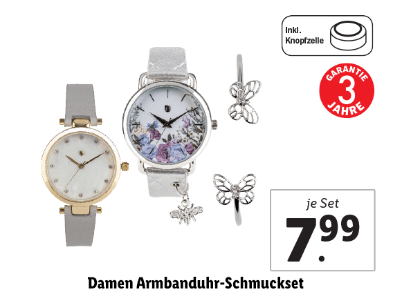  Damen Armbanduhr-Schmuckset 