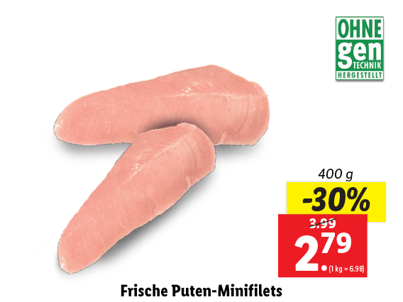  Frische Puten-Minifilets 