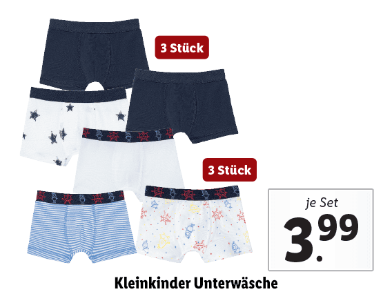 Kleinkinder Unterwäsche