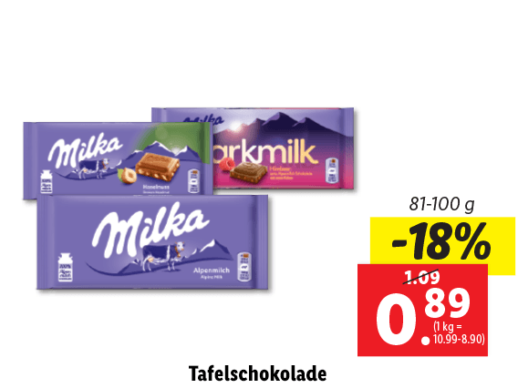  Milka Tafelschokolade 