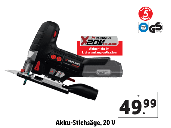 Akku-Stichsäge, 20 V 