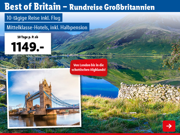 Großbritannien Rundreise