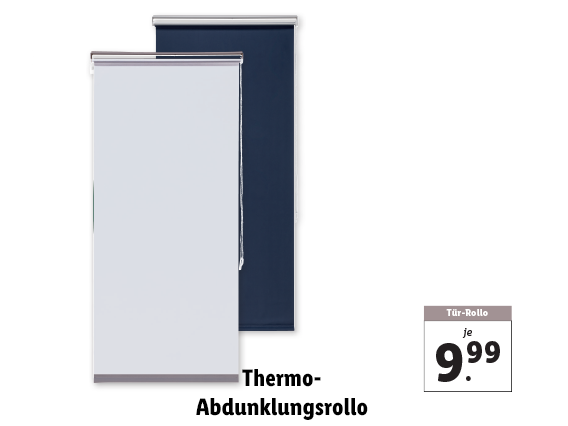  Thermo-Abdunklungsrollo, Tür-Rollo 