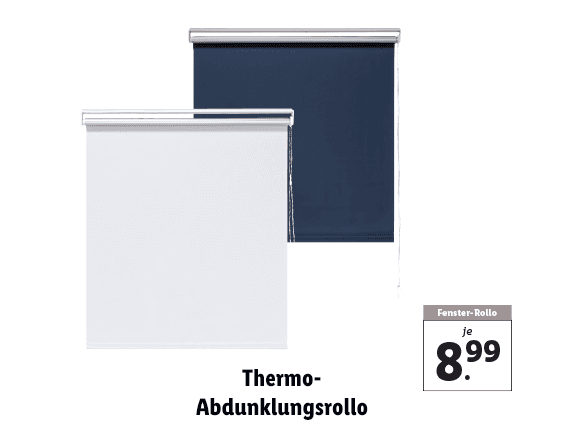  Thermo-Abdunklungsrollo, Fenster-Rollo 