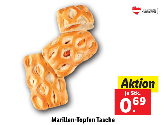 Marillen-Topfen Tasche 