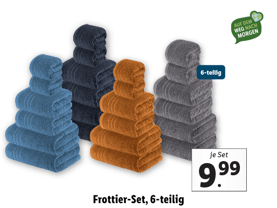 Frottier-Set, 6-teilig 
