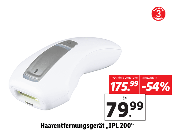 Sanitas Haarentfernungsgerät „IPL 200“ 