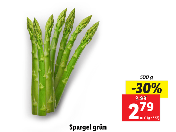Spargel grün 