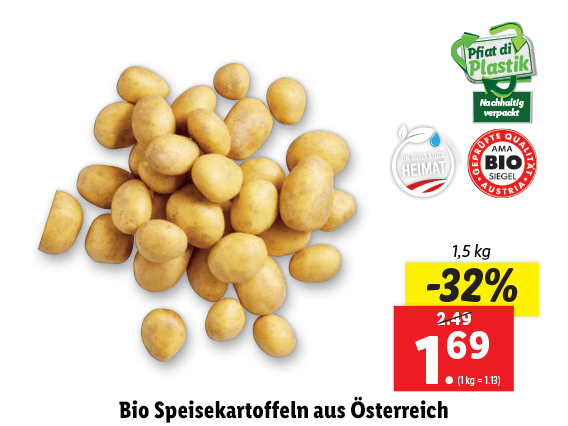 Bio Speisekartoffeln aus Österreich 