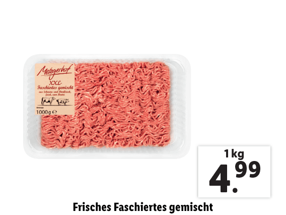 Frisches Faschiertes gemischt