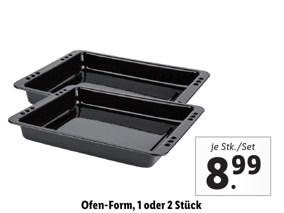 Ofen-Form, 1 oder 2 Stück