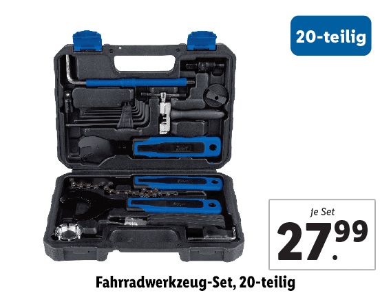 Fahrradwerkzeug-Set, 20-teilig 