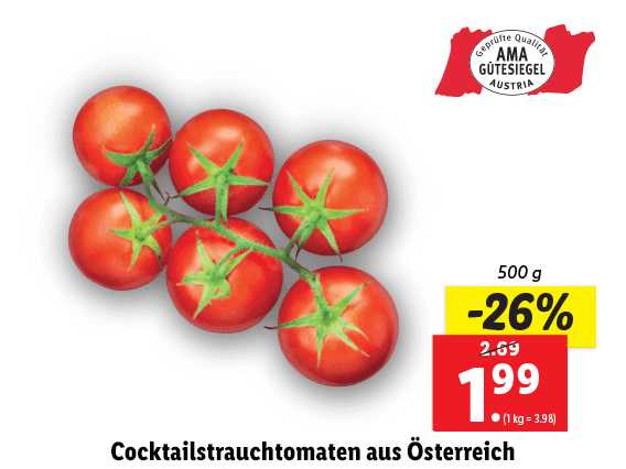  Cocktailstrauchtomaten aus Österreich 