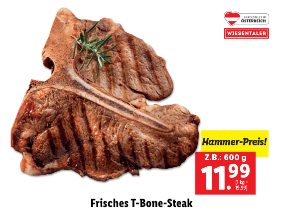 Frisches T-Bone-Steak 