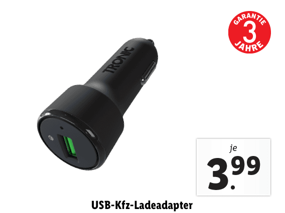 USB-Kfz-Ladeadapter 