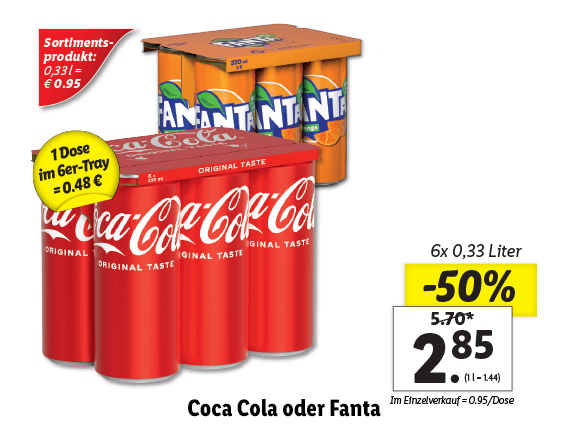 Coca Cola oder Fanta 