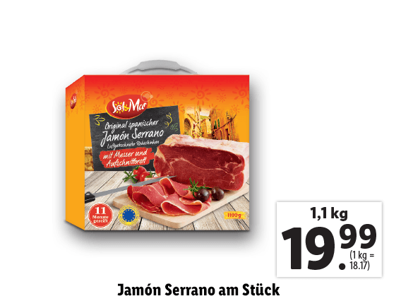 Jamón Serrano am Stück