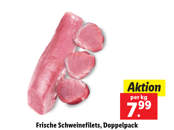 Frische Schweinefilets, Doppelpack