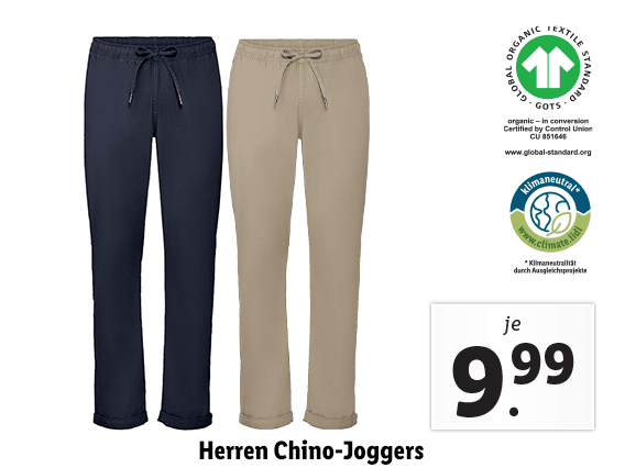 Herren Chino-Joggers