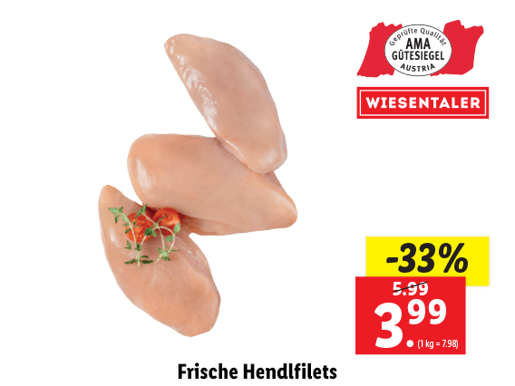 Frische Hendlfilets 