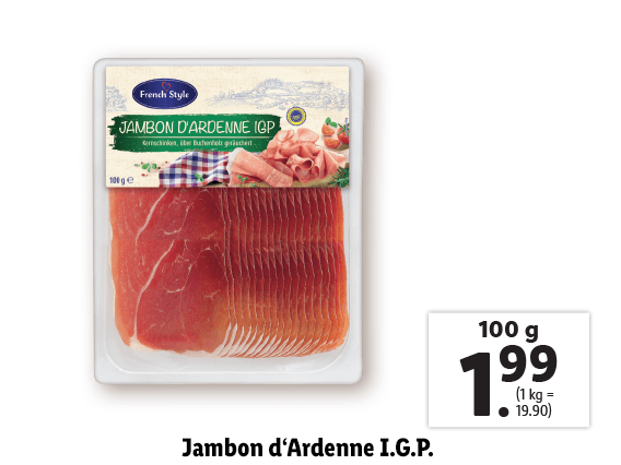 Jambon d‘Ardenne I.G.P. 