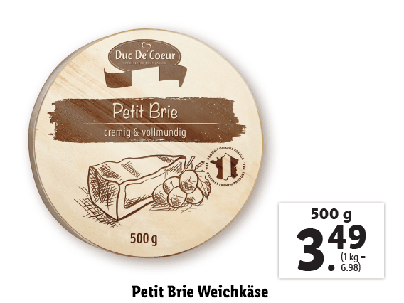 Petit Brie Weichkäse 