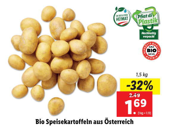 Bio Speisekartoffeln aus Österreich