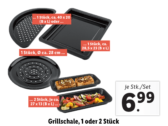  Grillmeister® Grillschale, 1 oder 2 Stück 