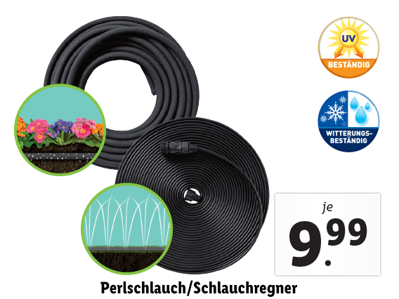 Perlschlauch/Schlauchregner 