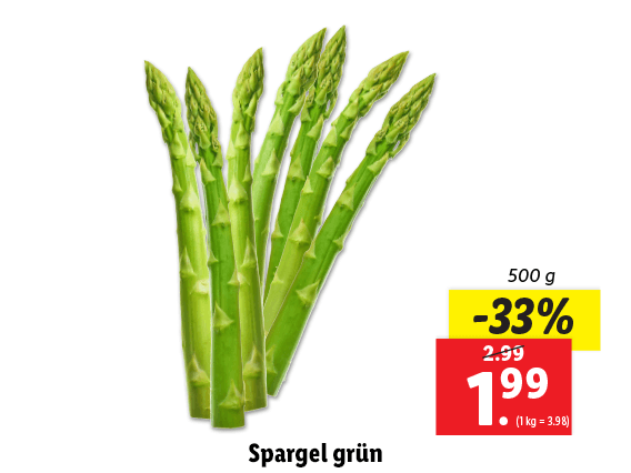 Spargel grün 
