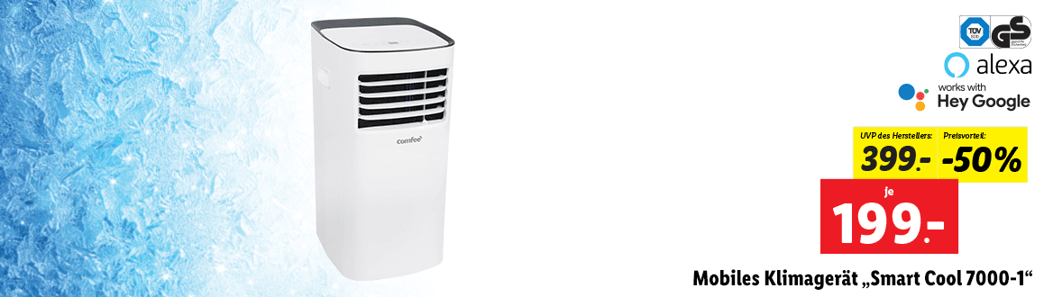 Comfeè Mobiles Klimagerät „Smart Cool 7000-1“ 