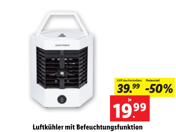 Easymaxx Luftkühler mit Befeuchtungsfunktion 