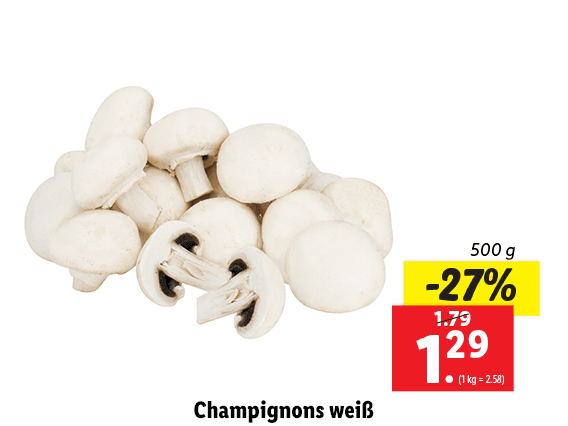Champignons weiß 
