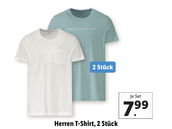 Herren T-Shirt, 2 Stück