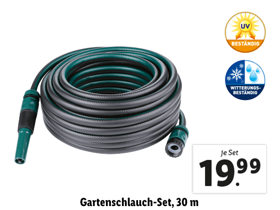  Gartenschlauch-Set, 30 m 