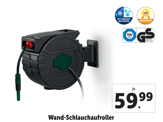 Wand-Schlauchaufroller 